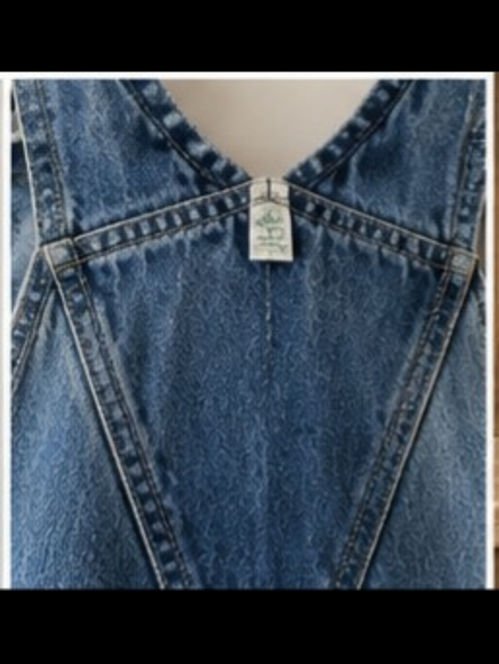 KEY Imperial Vintage Denim Overalls Mens 34x29 Blue Bib Workwear Carpenter Farm - Picture 4 of 8
